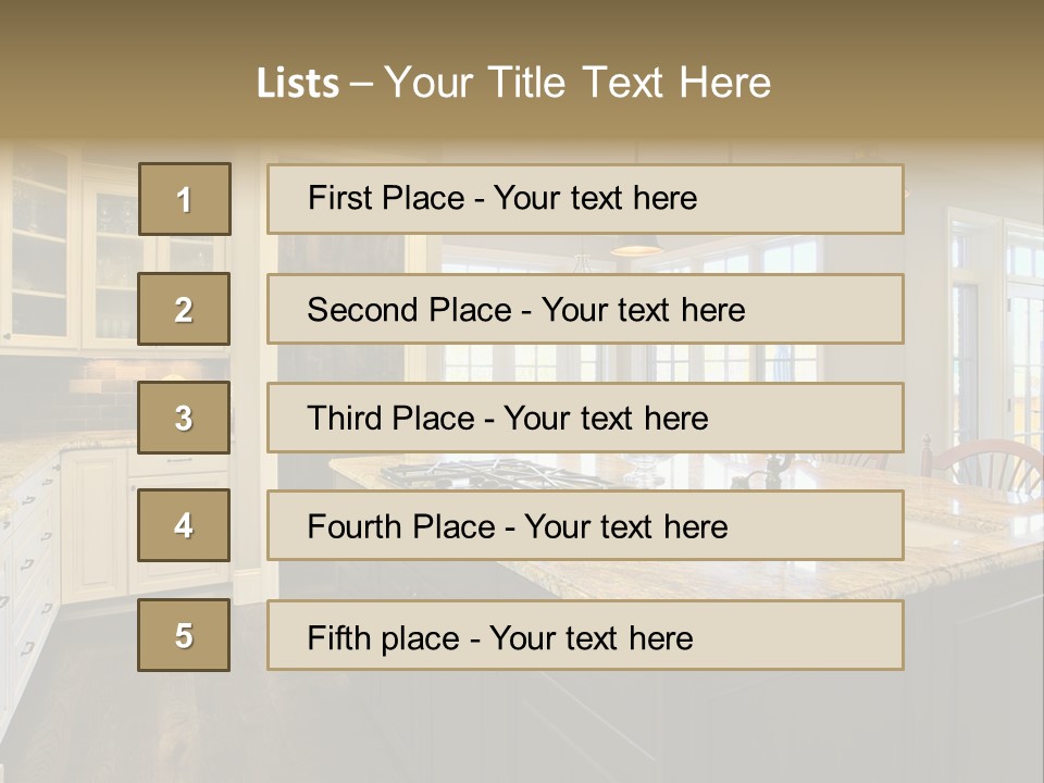 Room Residence Interior PowerPoint Template