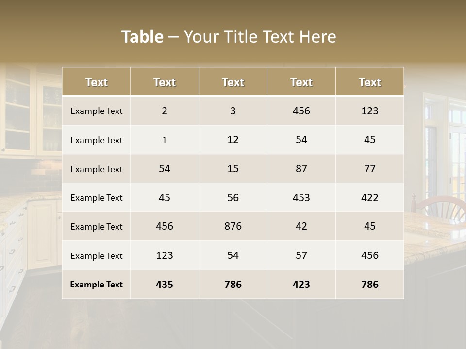 Room Residence Interior PowerPoint Template
