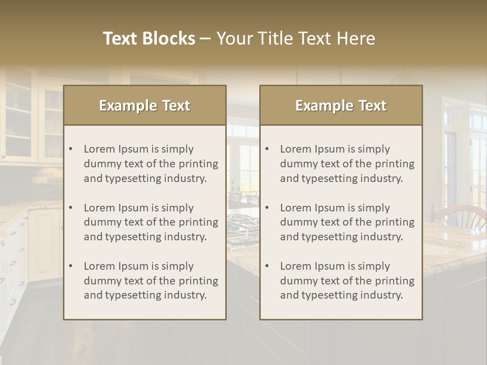 Room Residence Interior PowerPoint Template