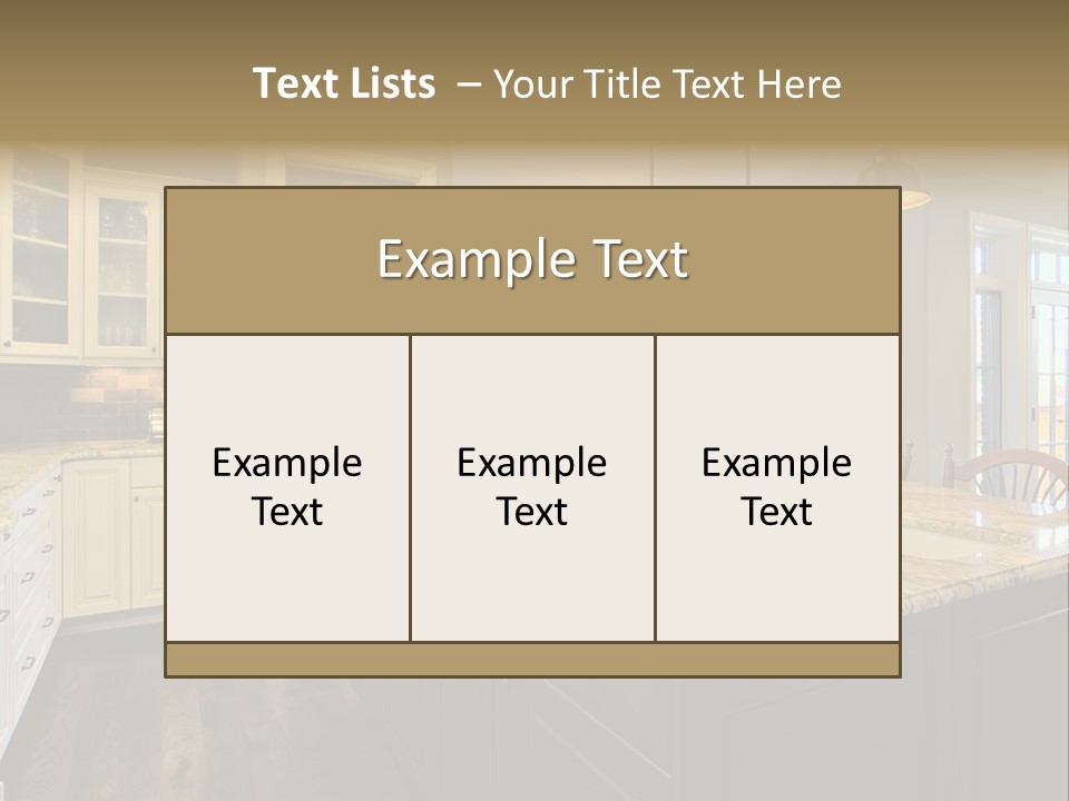 Room Residence Interior PowerPoint Template