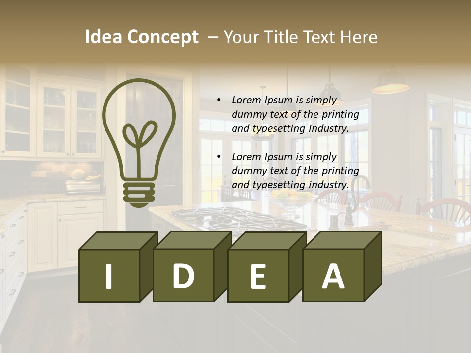 Room Residence Interior PowerPoint Template