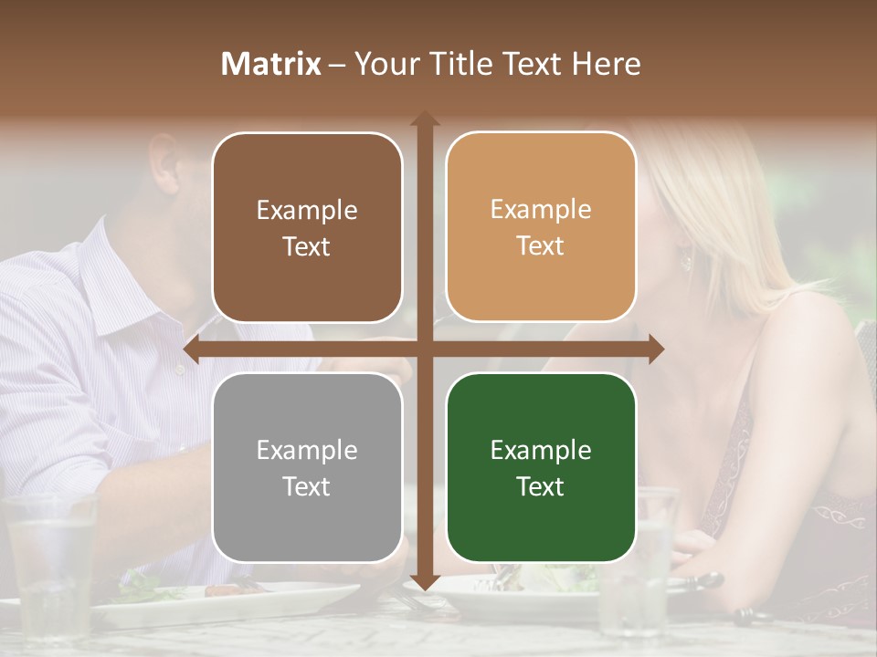 Woman Beautiful Man PowerPoint Template