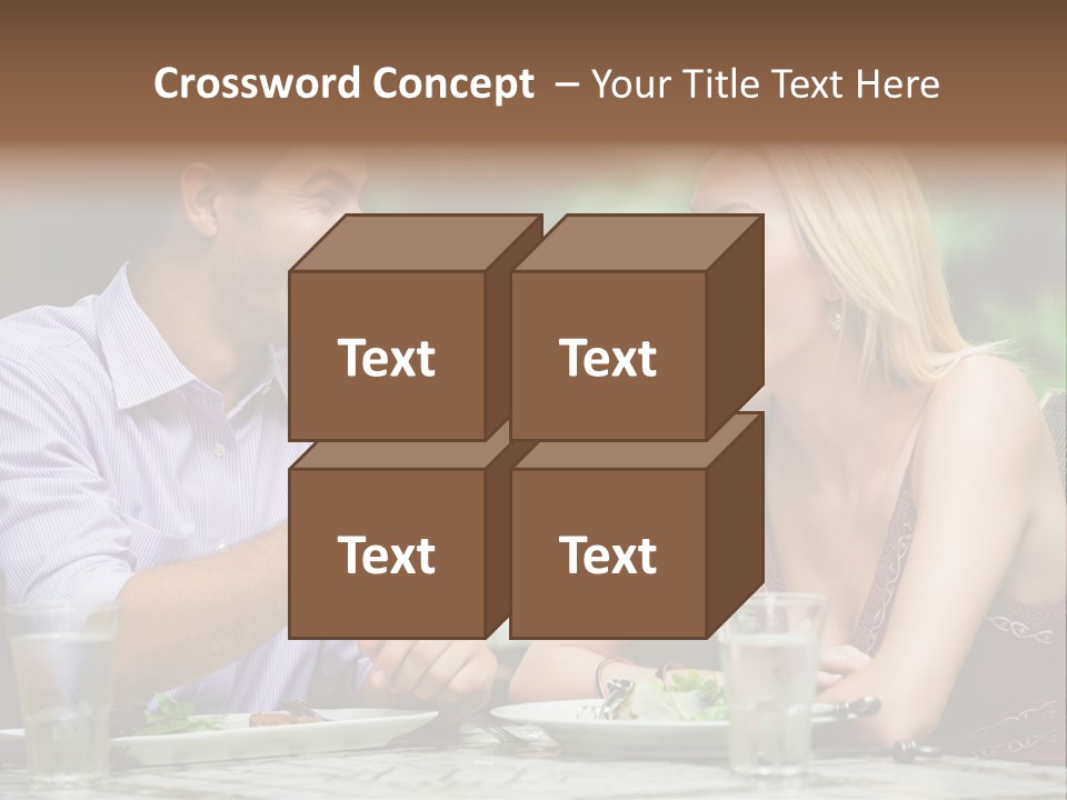 Woman Beautiful Man PowerPoint Template