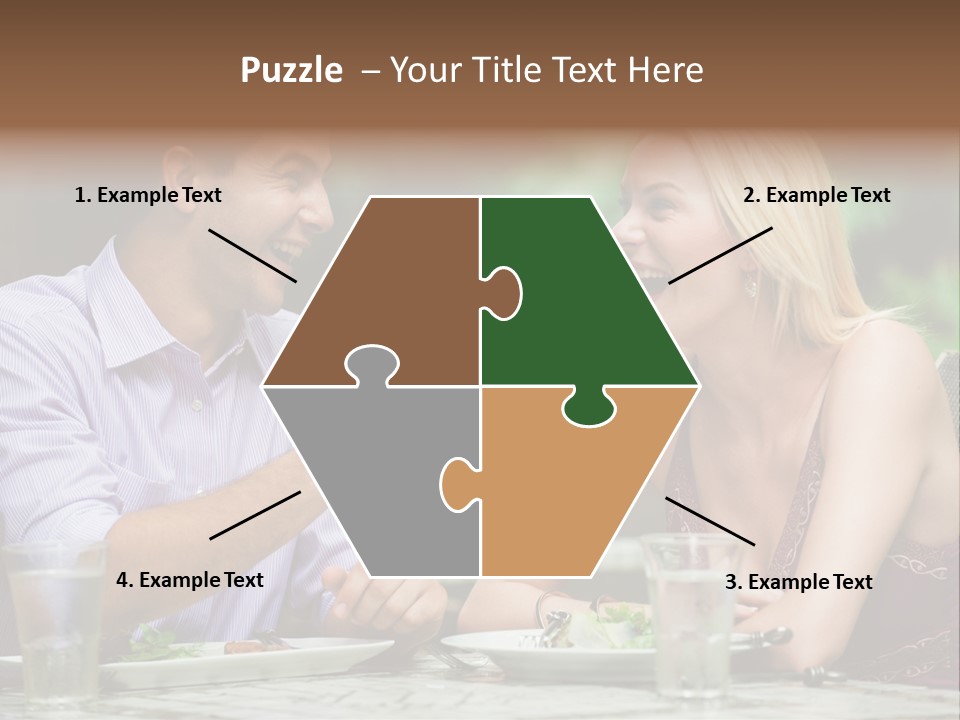 Woman Beautiful Man PowerPoint Template