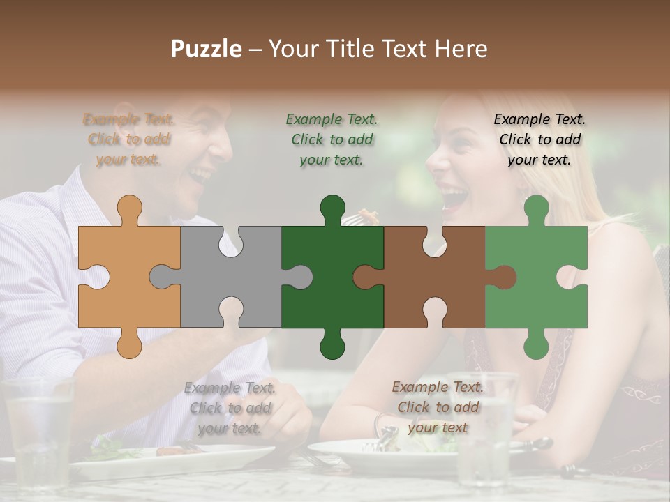 Woman Beautiful Man PowerPoint Template