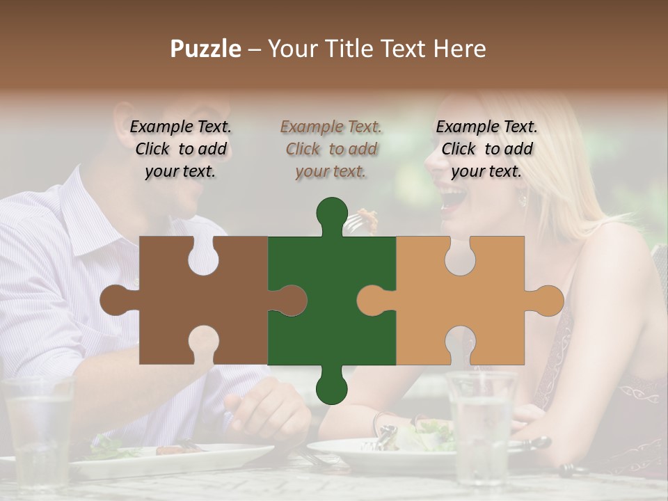 Woman Beautiful Man PowerPoint Template