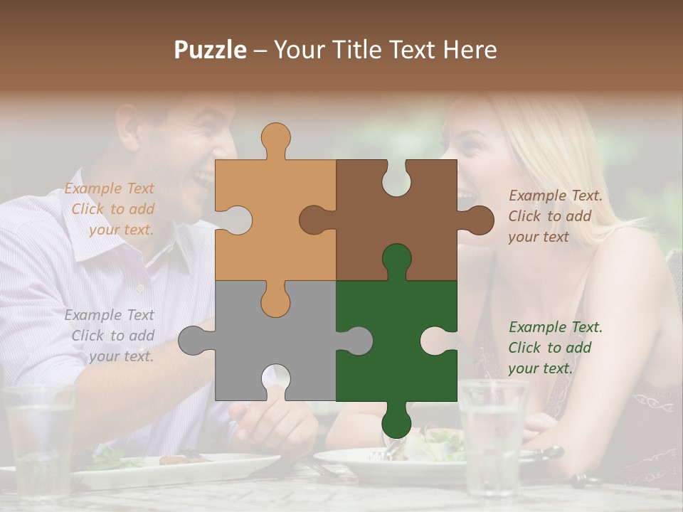 Woman Beautiful Man PowerPoint Template