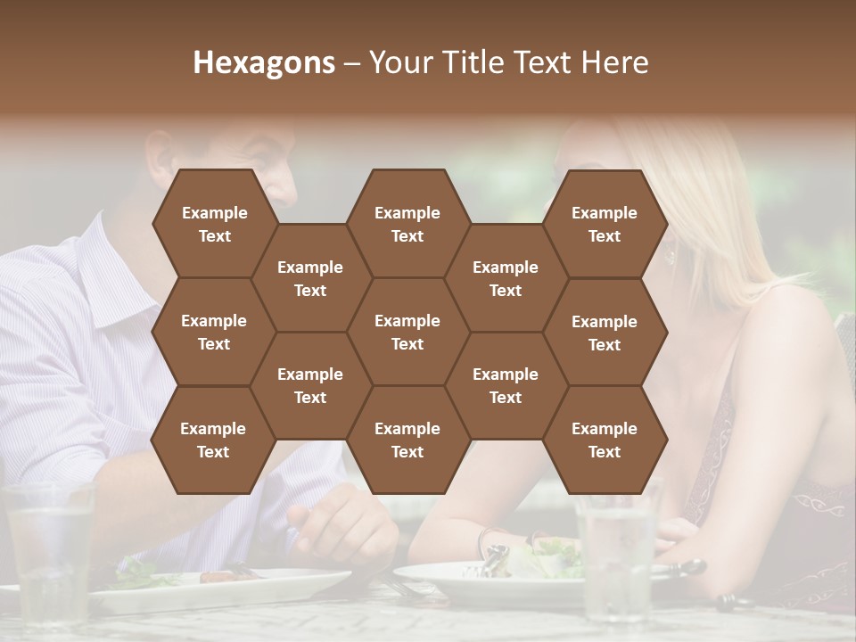 Woman Beautiful Man PowerPoint Template