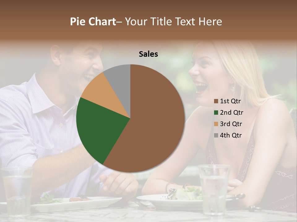 Woman Beautiful Man PowerPoint Template