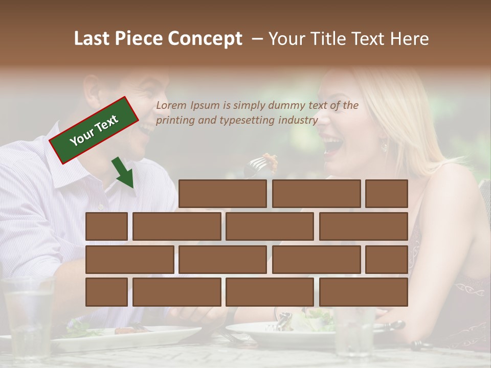 Woman Beautiful Man PowerPoint Template