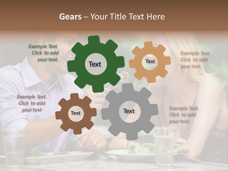 Woman Beautiful Man PowerPoint Template