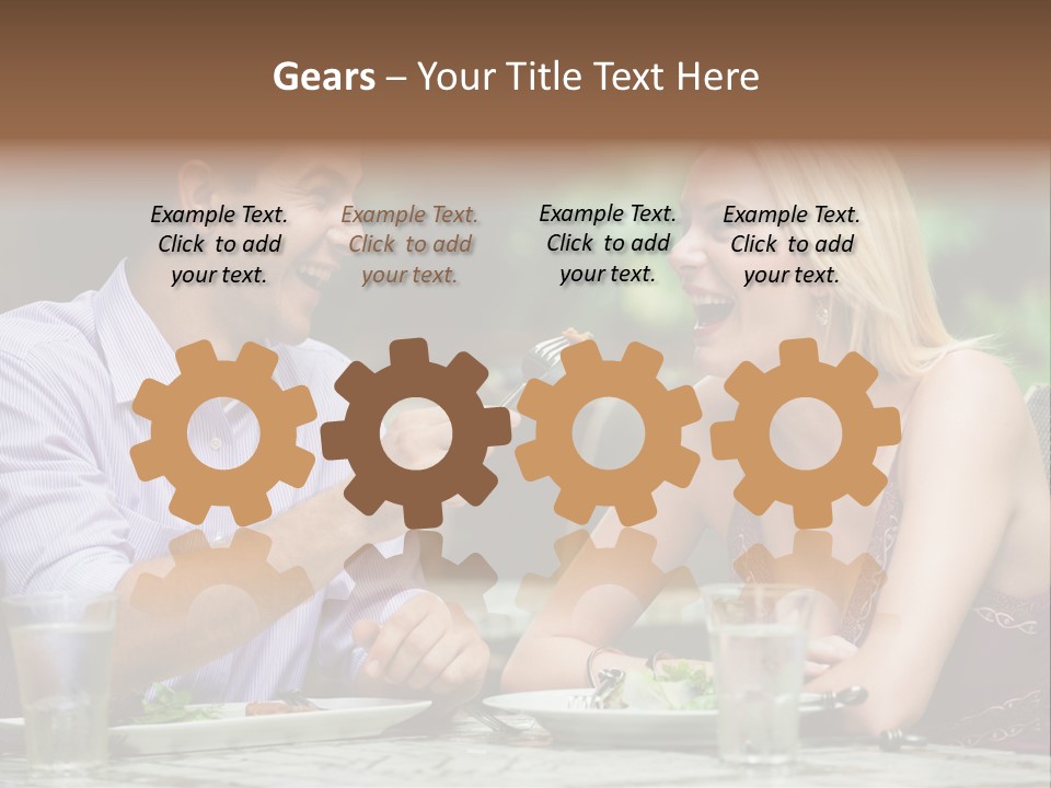 Woman Beautiful Man PowerPoint Template