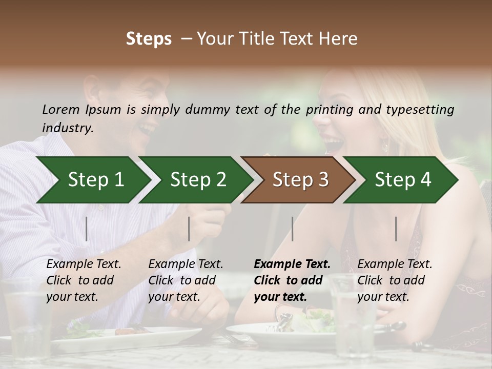 Woman Beautiful Man PowerPoint Template