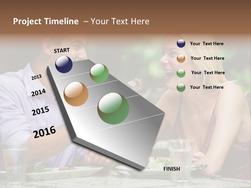 Woman Beautiful Man PowerPoint Template