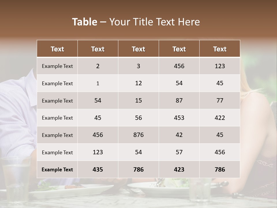 Woman Beautiful Man PowerPoint Template