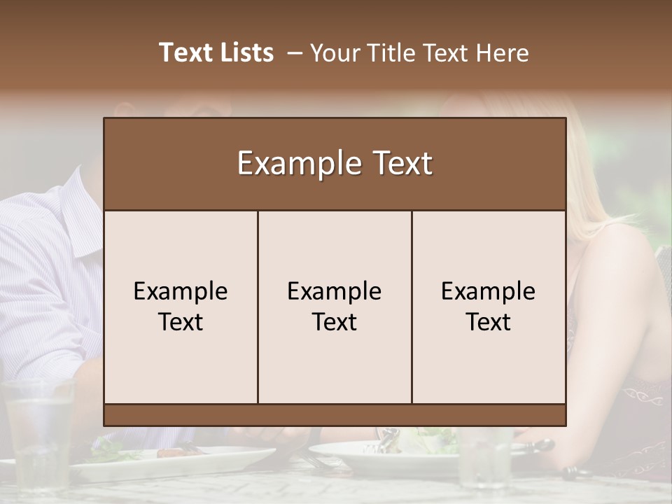 Woman Beautiful Man PowerPoint Template