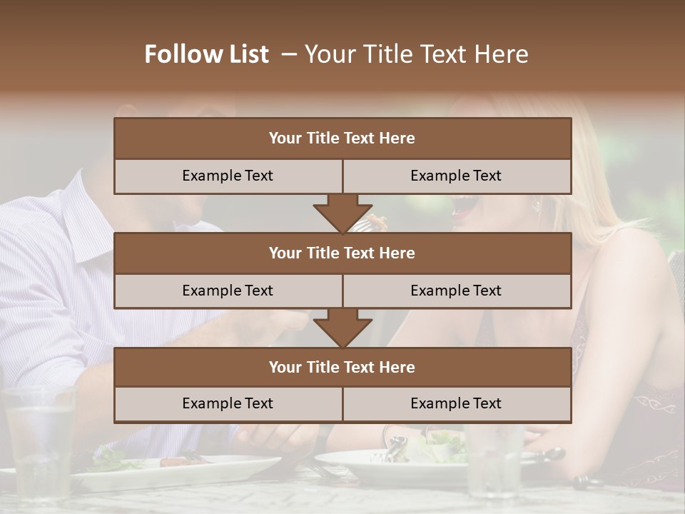 Woman Beautiful Man PowerPoint Template