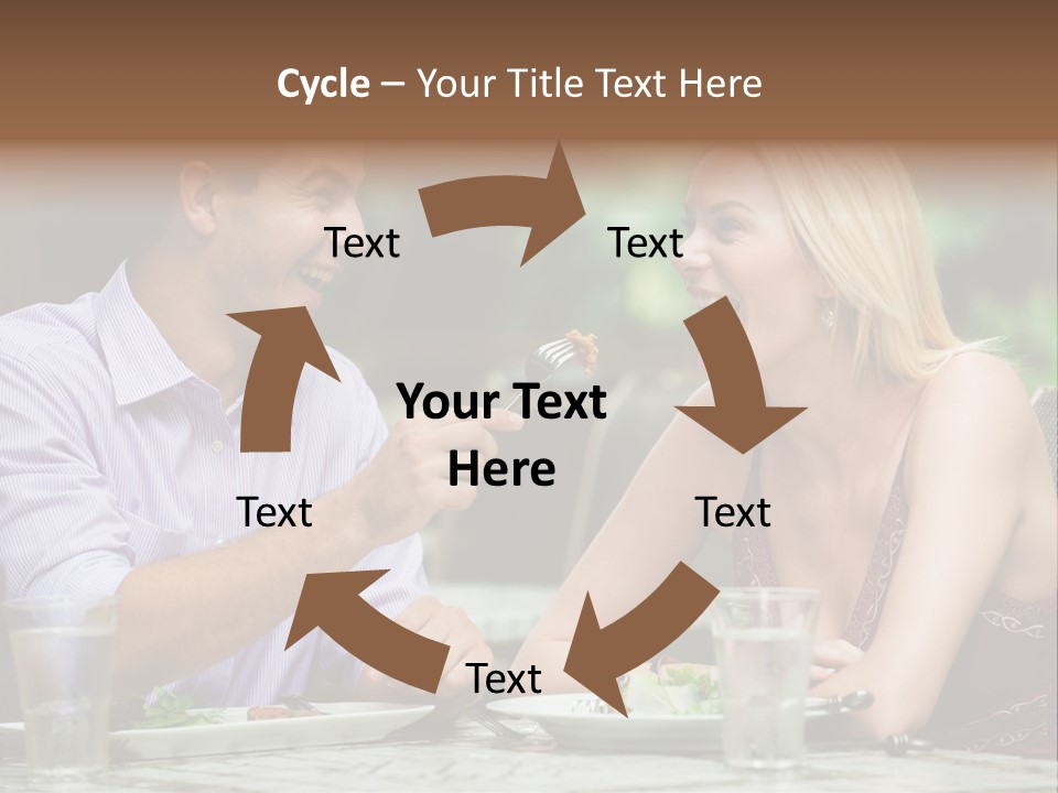 Woman Beautiful Man PowerPoint Template