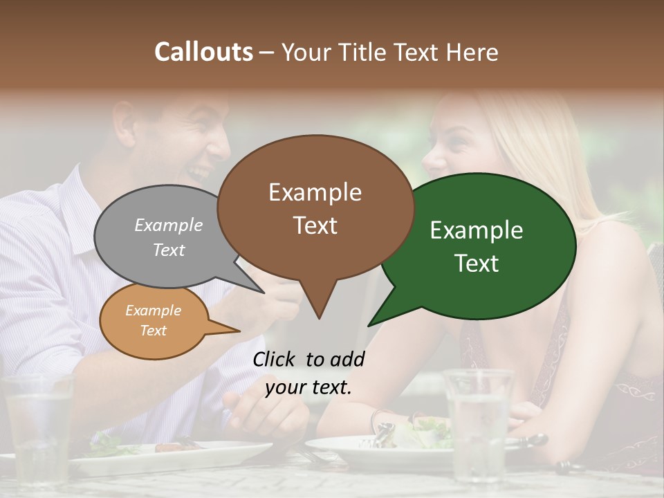Woman Beautiful Man PowerPoint Template