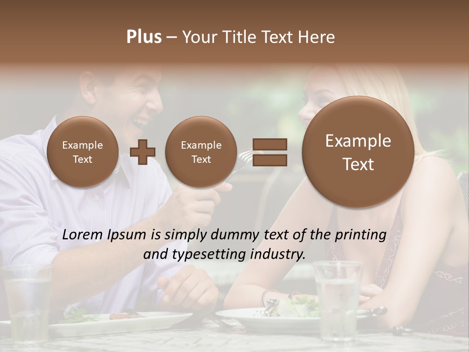 Woman Beautiful Man PowerPoint Template