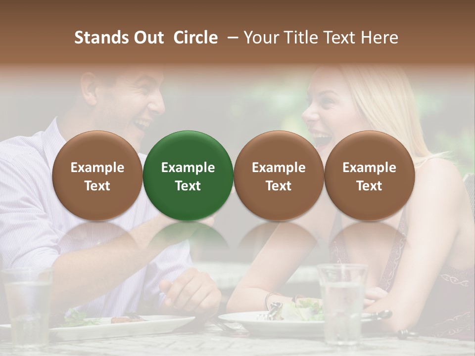 Woman Beautiful Man PowerPoint Template