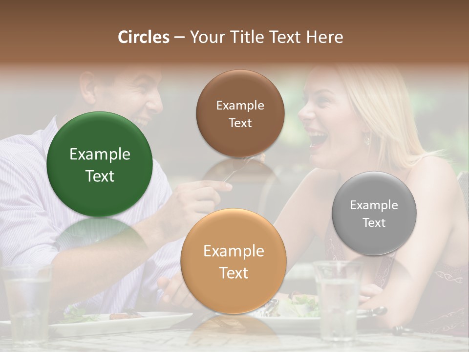 Woman Beautiful Man PowerPoint Template