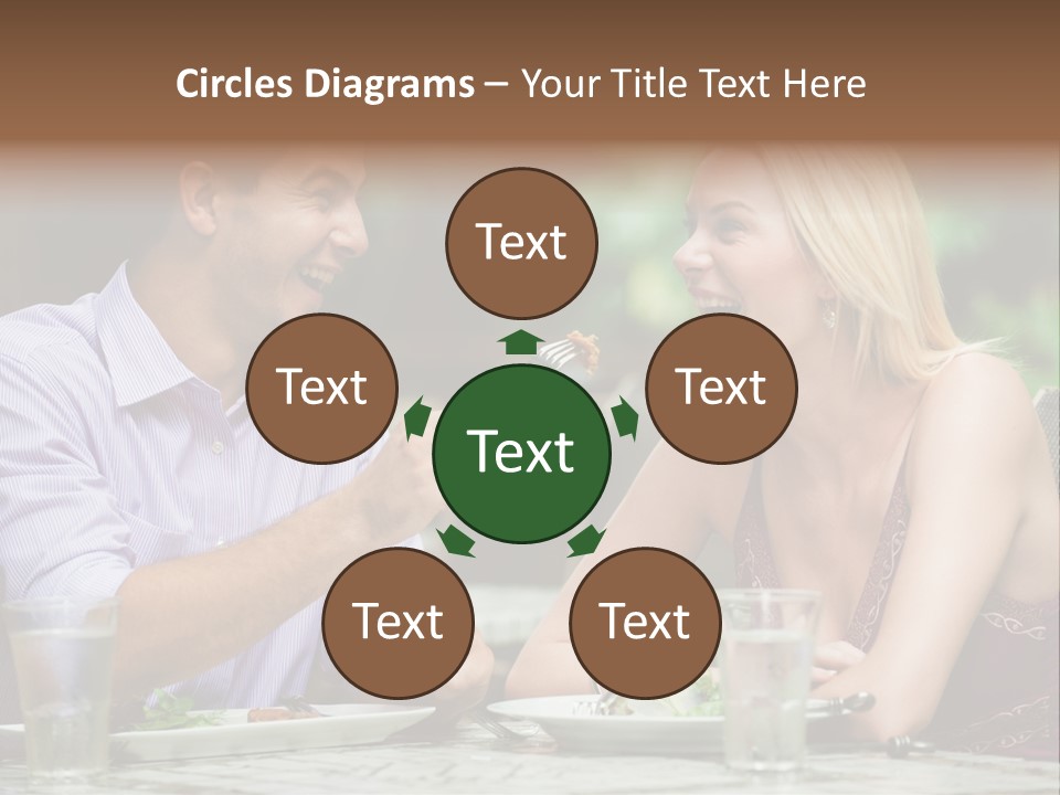 Woman Beautiful Man PowerPoint Template