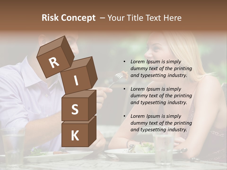 Woman Beautiful Man PowerPoint Template