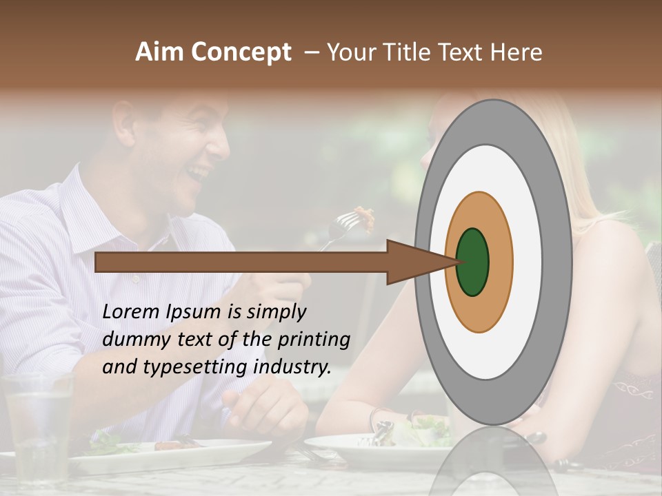 Woman Beautiful Man PowerPoint Template