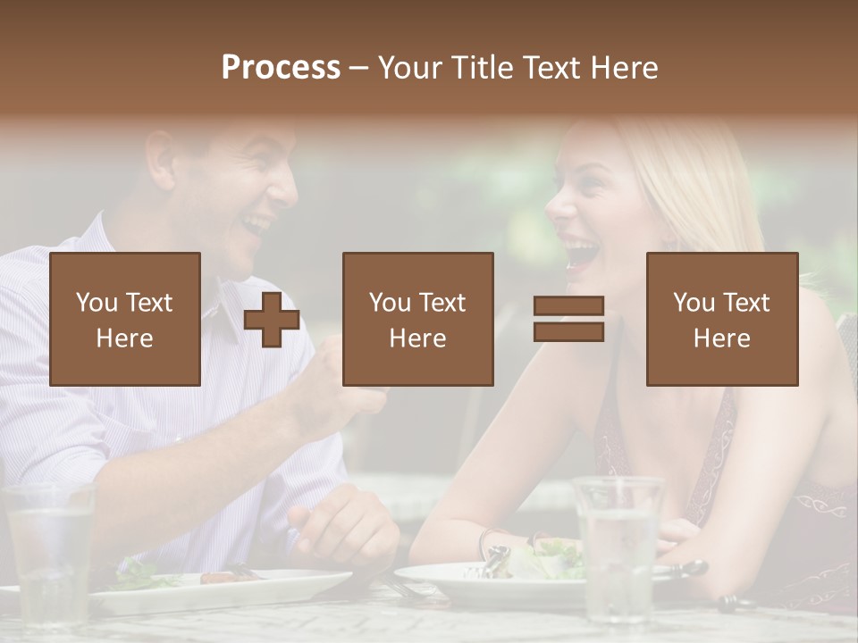 Woman Beautiful Man PowerPoint Template