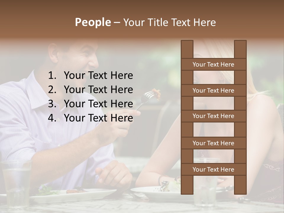 Woman Beautiful Man PowerPoint Template