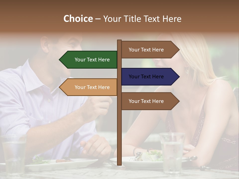 Woman Beautiful Man PowerPoint Template