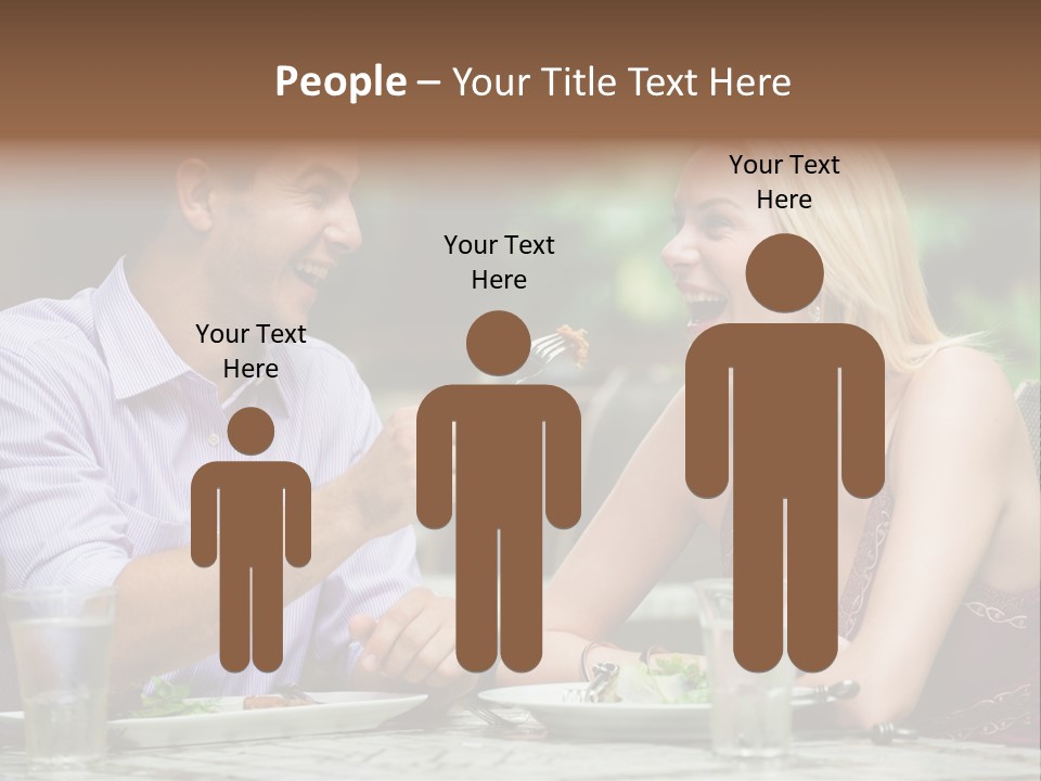 Woman Beautiful Man PowerPoint Template