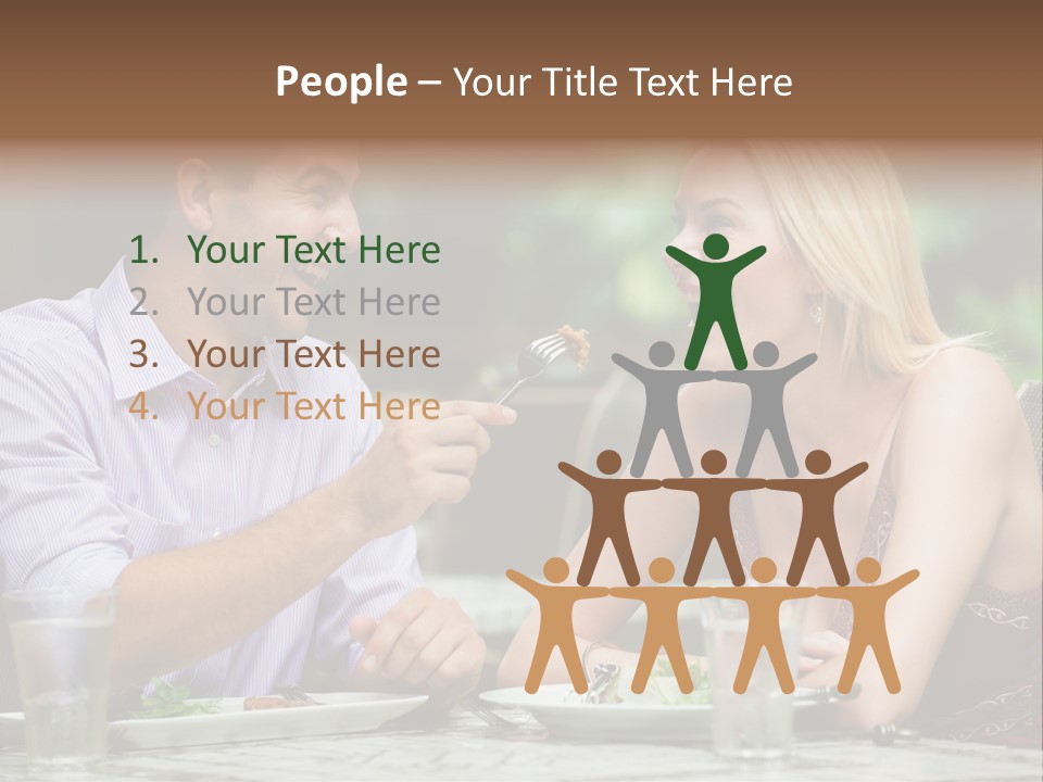 Woman Beautiful Man PowerPoint Template