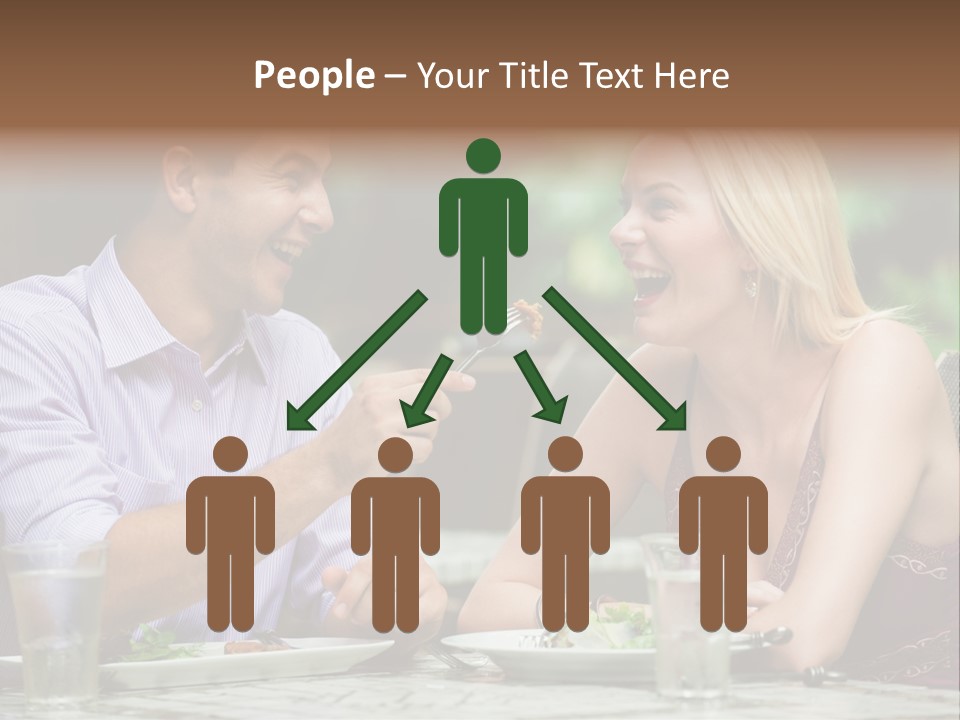 Woman Beautiful Man PowerPoint Template