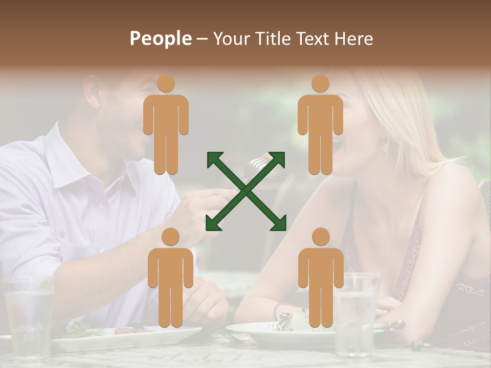 Woman Beautiful Man PowerPoint Template