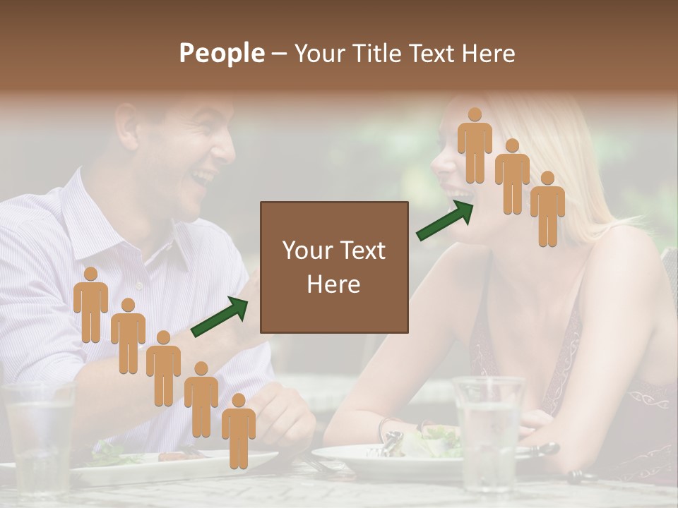 Woman Beautiful Man PowerPoint Template