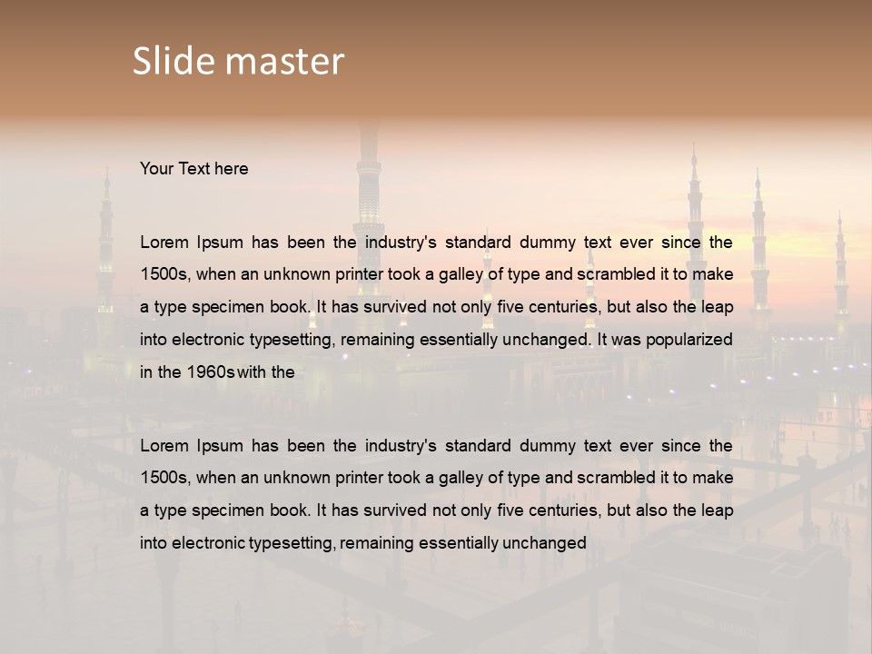 Hajj Arabia Prophet PowerPoint Template