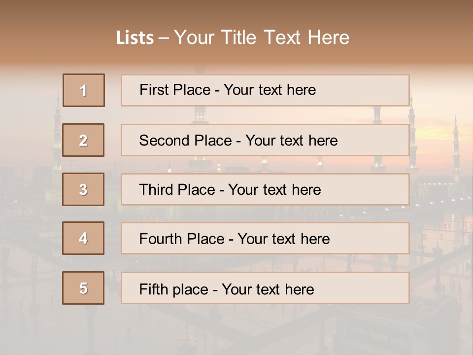 Hajj Arabia Prophet PowerPoint Template