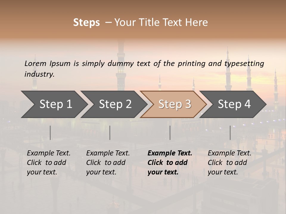 Hajj Arabia Prophet PowerPoint Template