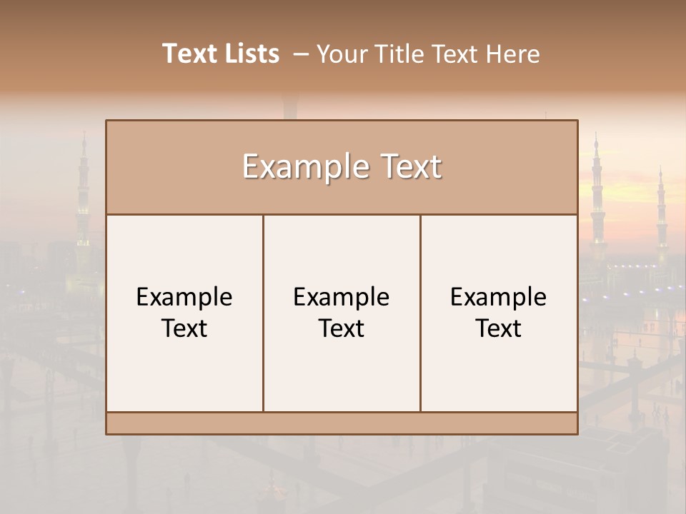 Hajj Arabia Prophet PowerPoint Template