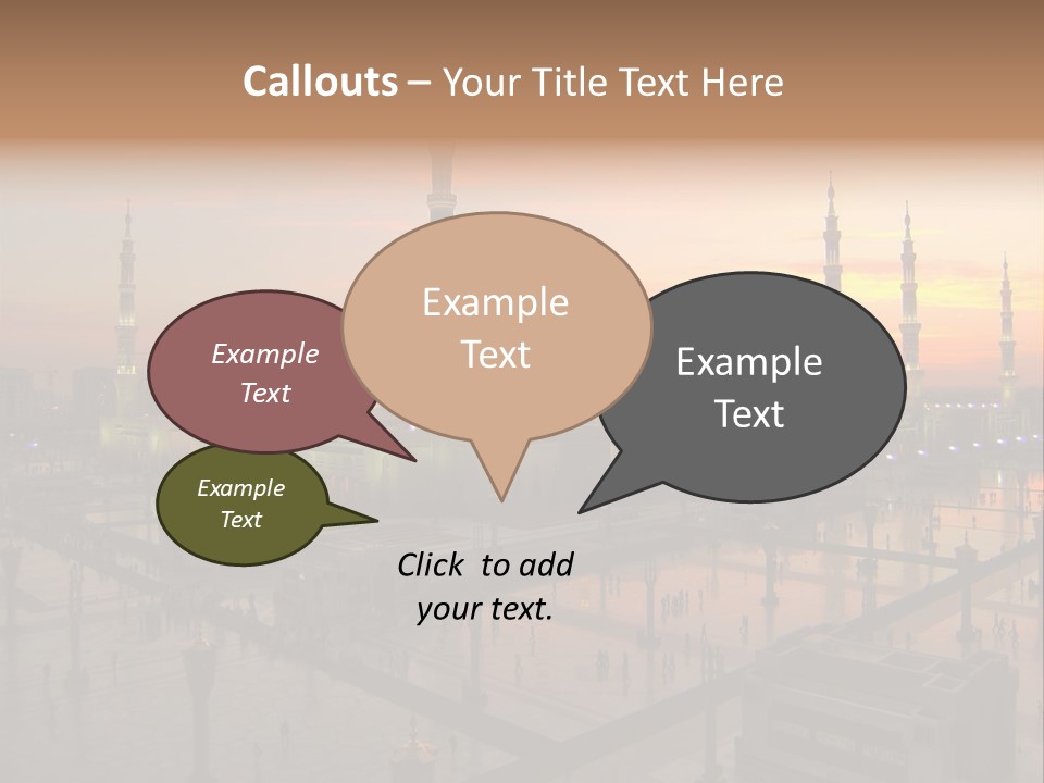 Hajj Arabia Prophet PowerPoint Template