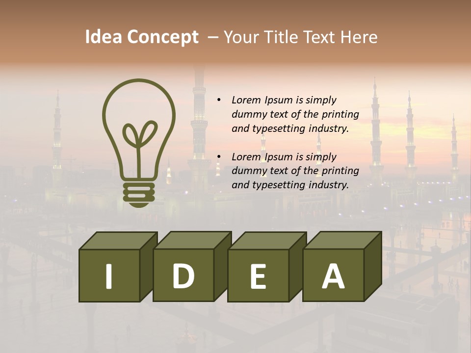 Hajj Arabia Prophet PowerPoint Template