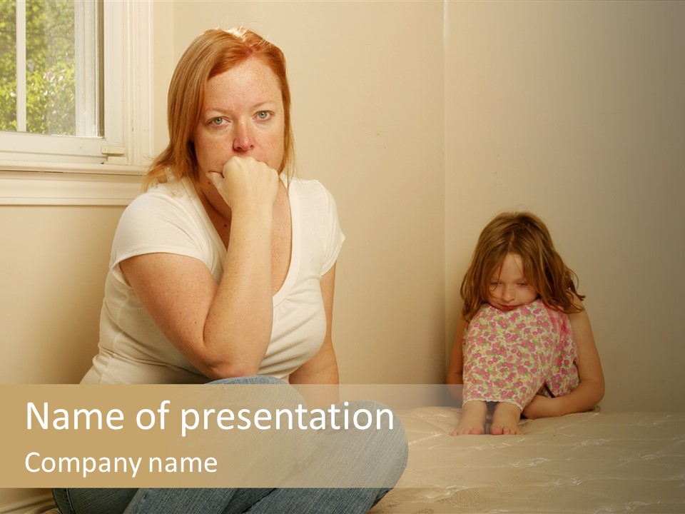 Sad Poverty Lifestyle PowerPoint Template