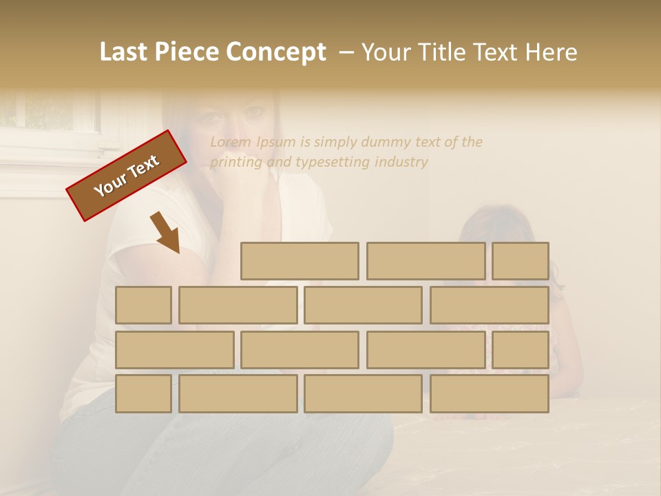 Sad Poverty Lifestyle PowerPoint Template