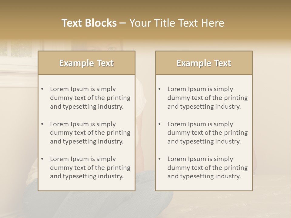 Sad Poverty Lifestyle PowerPoint Template