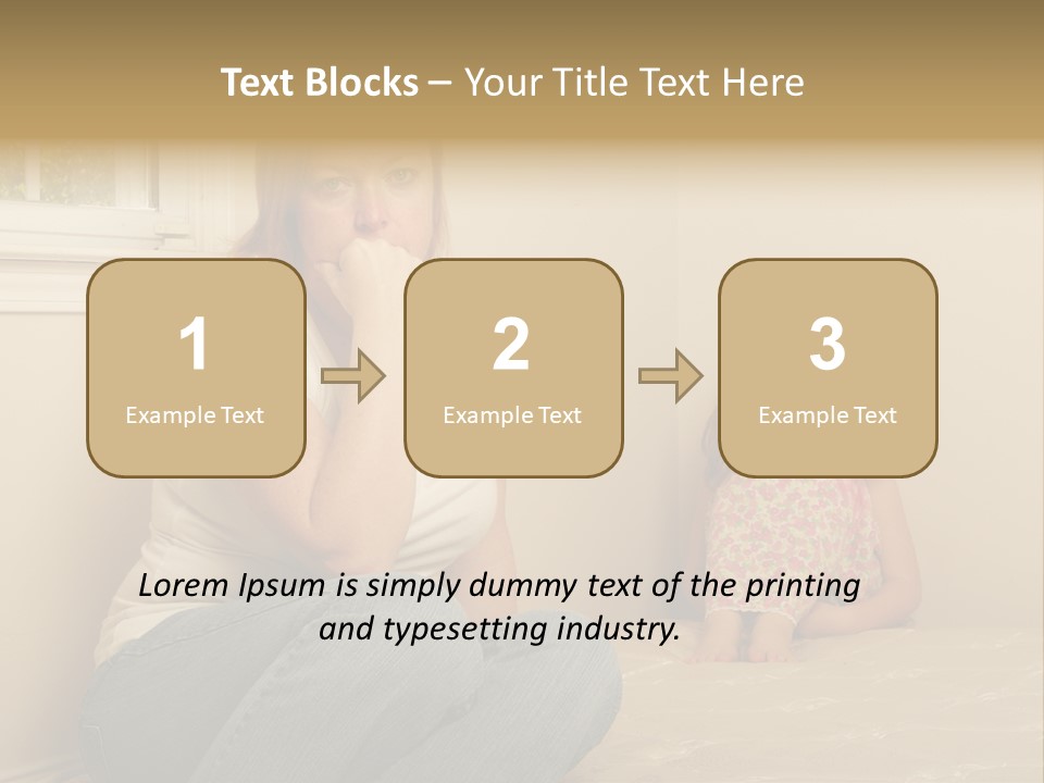 Sad Poverty Lifestyle PowerPoint Template