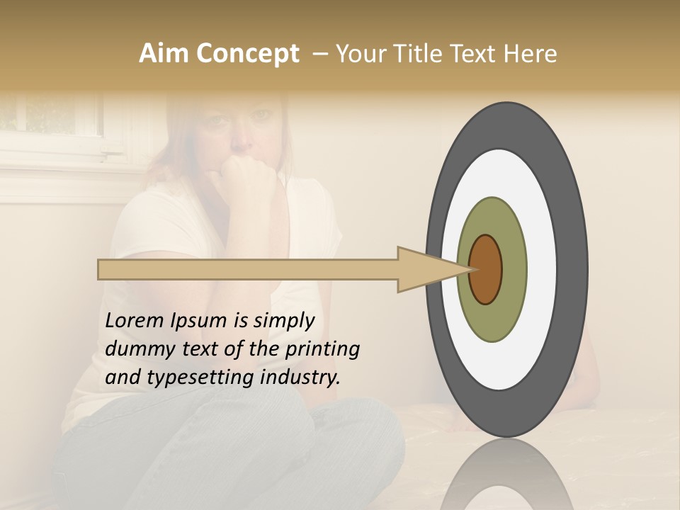 Sad Poverty Lifestyle PowerPoint Template