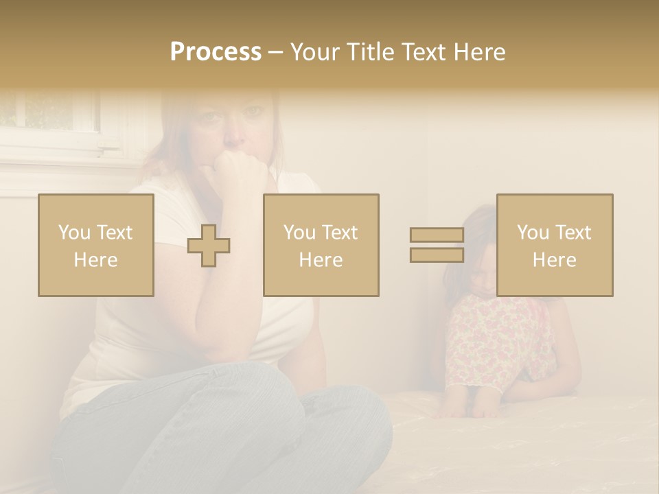 Sad Poverty Lifestyle PowerPoint Template