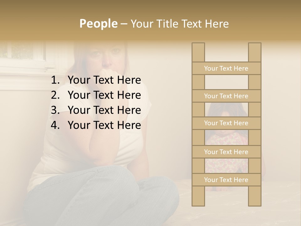 Sad Poverty Lifestyle PowerPoint Template